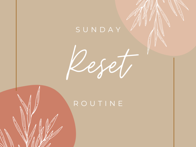 My Sunday Re-set routine (AD)